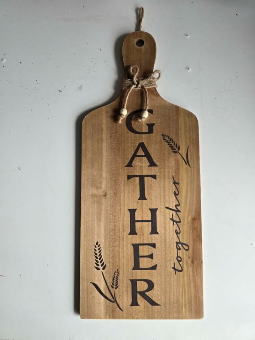 Wooden 'GATHER together' Wall Decor Sign